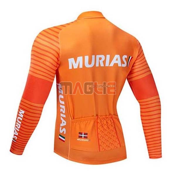 Maglia Euskadi Murias Manica Lunga 2020 Arancione